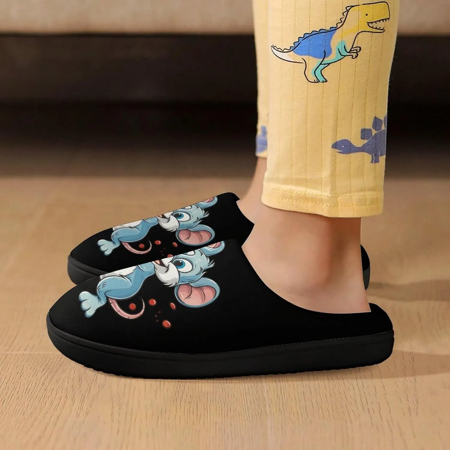 Pizza Rat Kids Toddler Cotton Slippers Slip-on House Shoes for Bedroom Indoor Outdoor