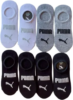 PUMA Ladies Sneaker Liner, 8-pair (Black Multi)