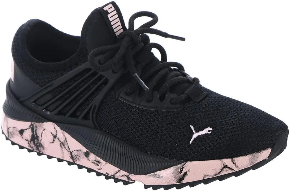 PUMA Pacer Future Marble Womens Sneaker 8 BM US BlackBlackPink