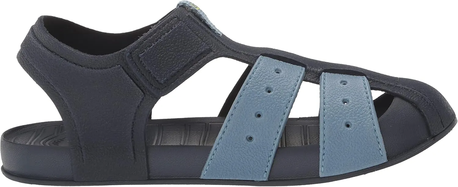 REEF Kids' Water Beachy Fisherman Sandal, Water Friendly, Adjustable Velcro Strap, Closed Toe