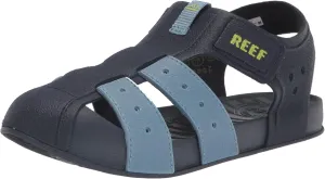 REEF Kids' Water Beachy Fisherman Sandal, Water Friendly, Adjustable Velcro Strap, Closed Toe