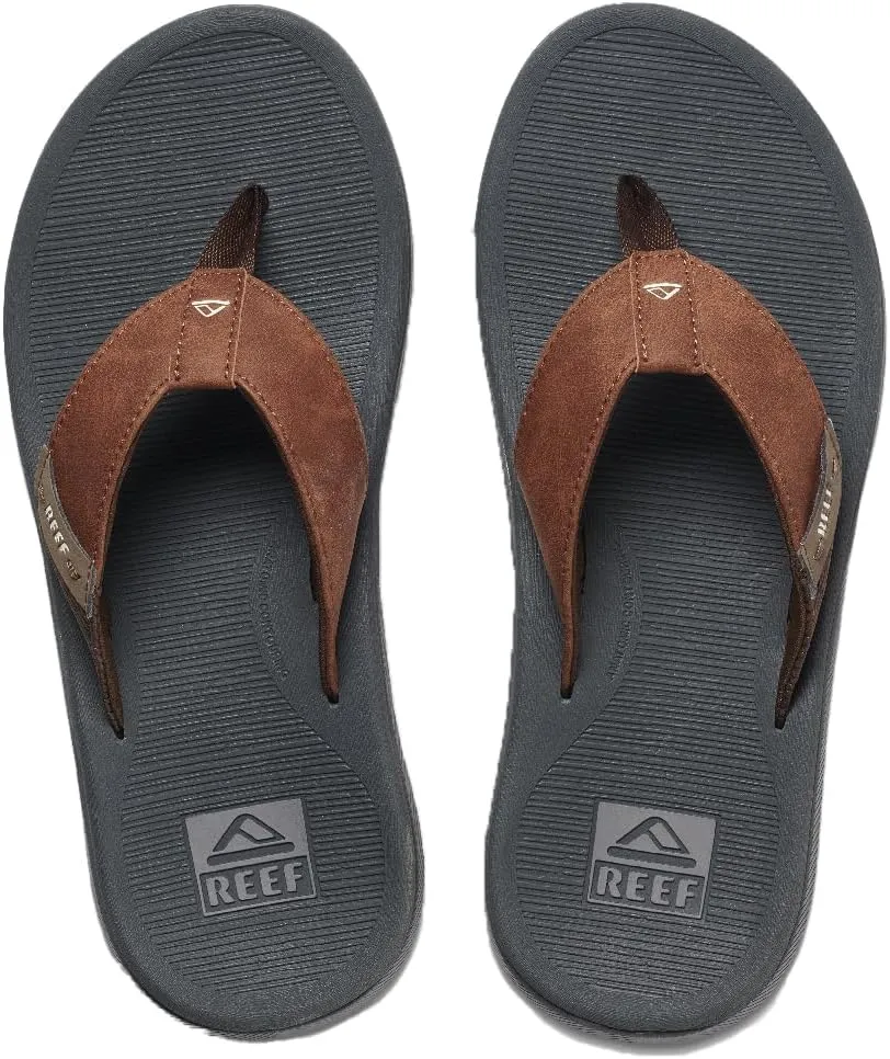 REEF Santa Ana Men's Flip Flop, Arch Support, Water Friendly, Non Marking Outsole