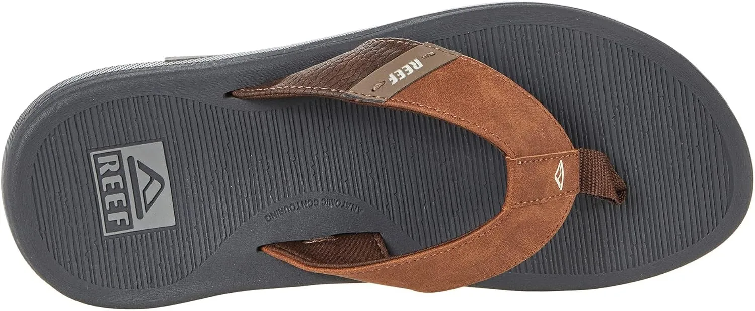 REEF Santa Ana Men's Flip Flop, Arch Support, Water Friendly, Non Marking Outsole