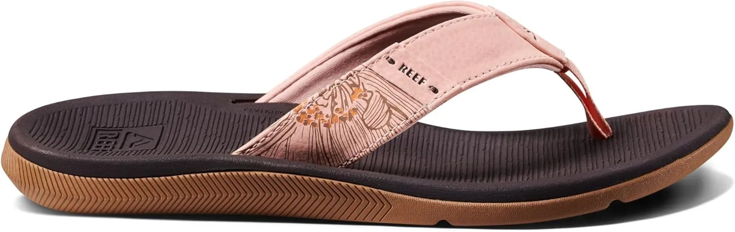 REEF Santa Ana Women's Flip Flop, Arch Support, Water Friendly, Non Marking Outsole