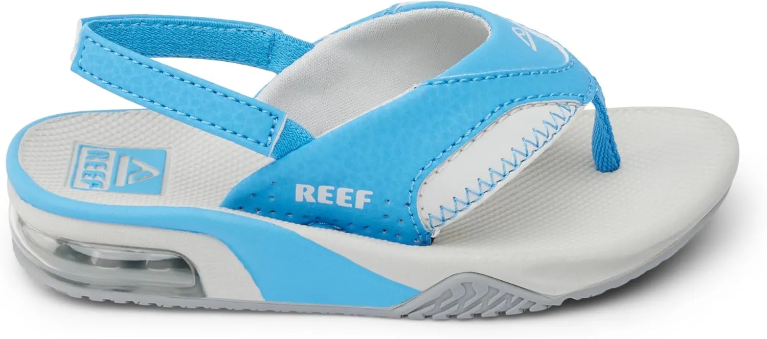 REEF Toddler/Little Kid Fanning Flip Flop, Arch Support, Durable Outsole, Water Friendly, Backstrap