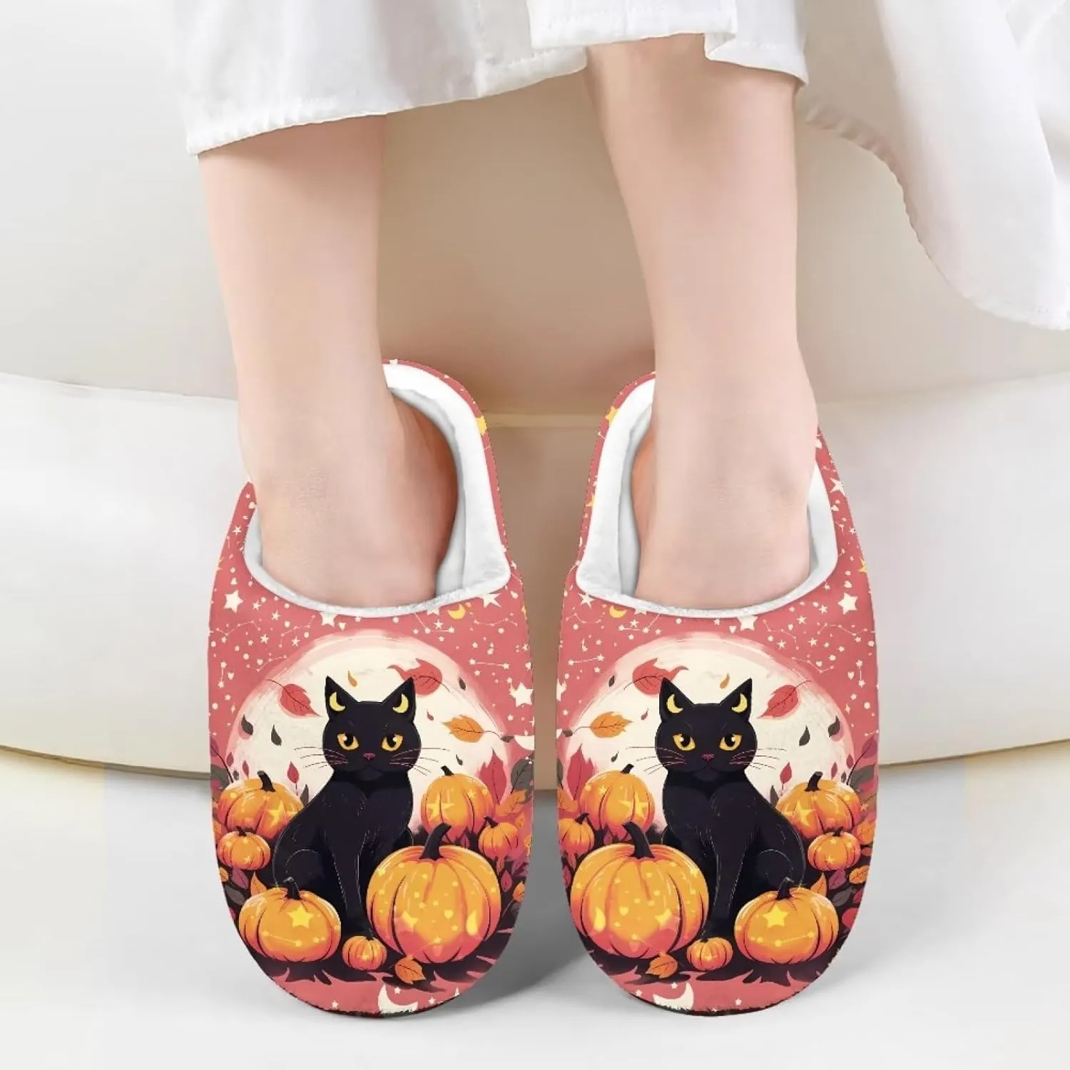 Renewold Kids Warm Plush Winter Cotton Slippers Boys Girls House Slipper Slip On Nonslip Indoor Slippers Shoes