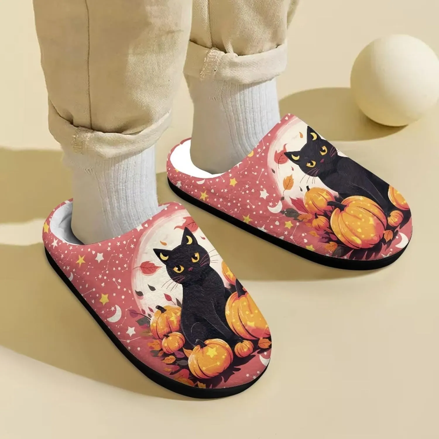Renewold Kids Warm Plush Winter Cotton Slippers Boys Girls House Slipper Slip On Nonslip Indoor Slippers Shoes