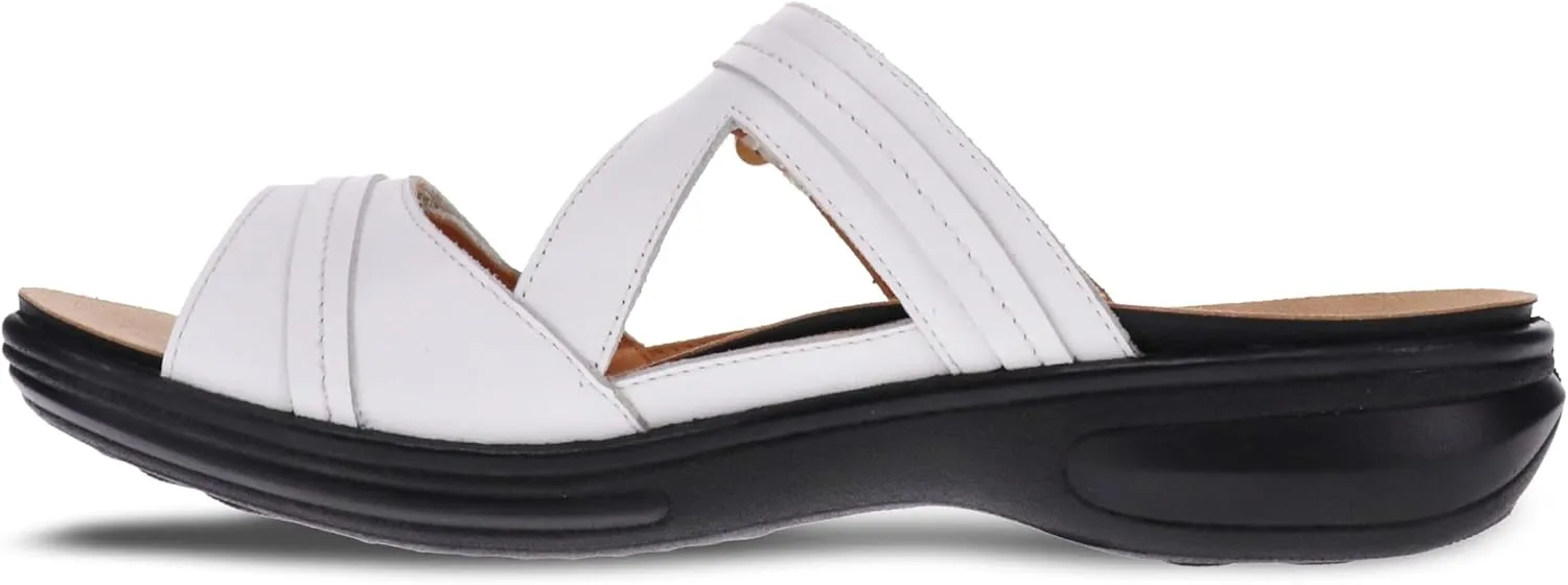 Revere Rio Women's Slide Sandals - Luxurious Leather with Superior Arch Support and Fully Adjustable Fit