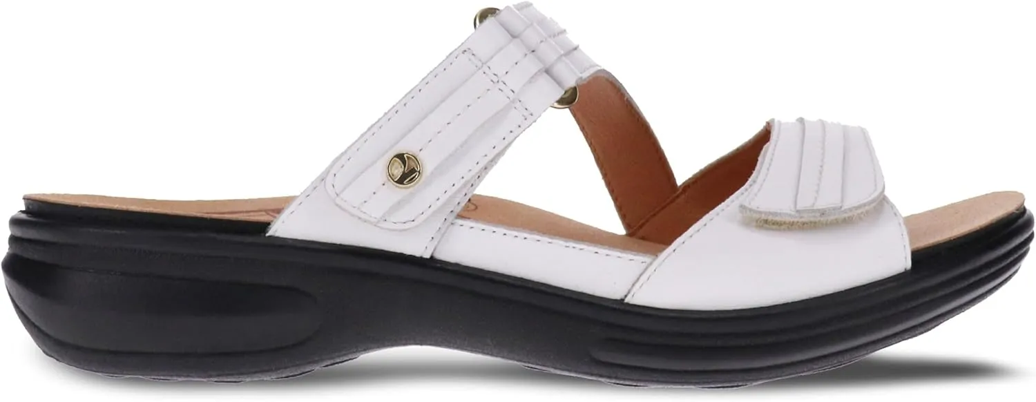 Revere Rio Women's Slide Sandals - Luxurious Leather with Superior Arch Support and Fully Adjustable Fit