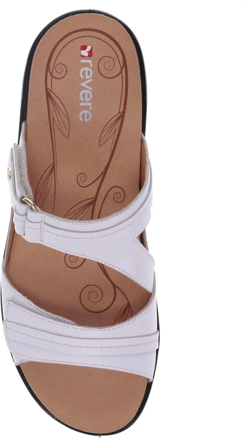 Revere Rio Women's Slide Sandals - Luxurious Leather with Superior Arch Support and Fully Adjustable Fit