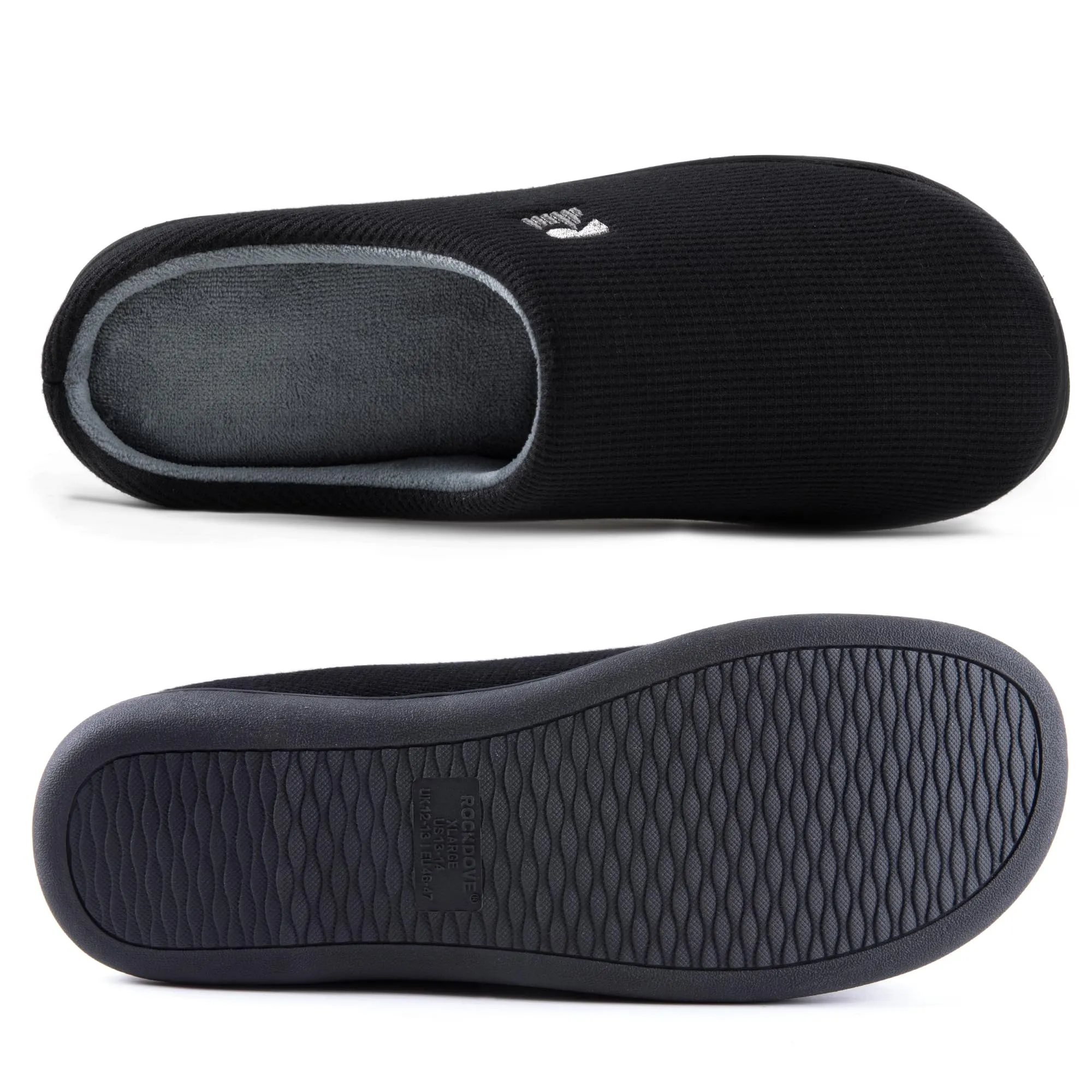 RockDove Men's Original Two-Tone Memory Foam Slipper