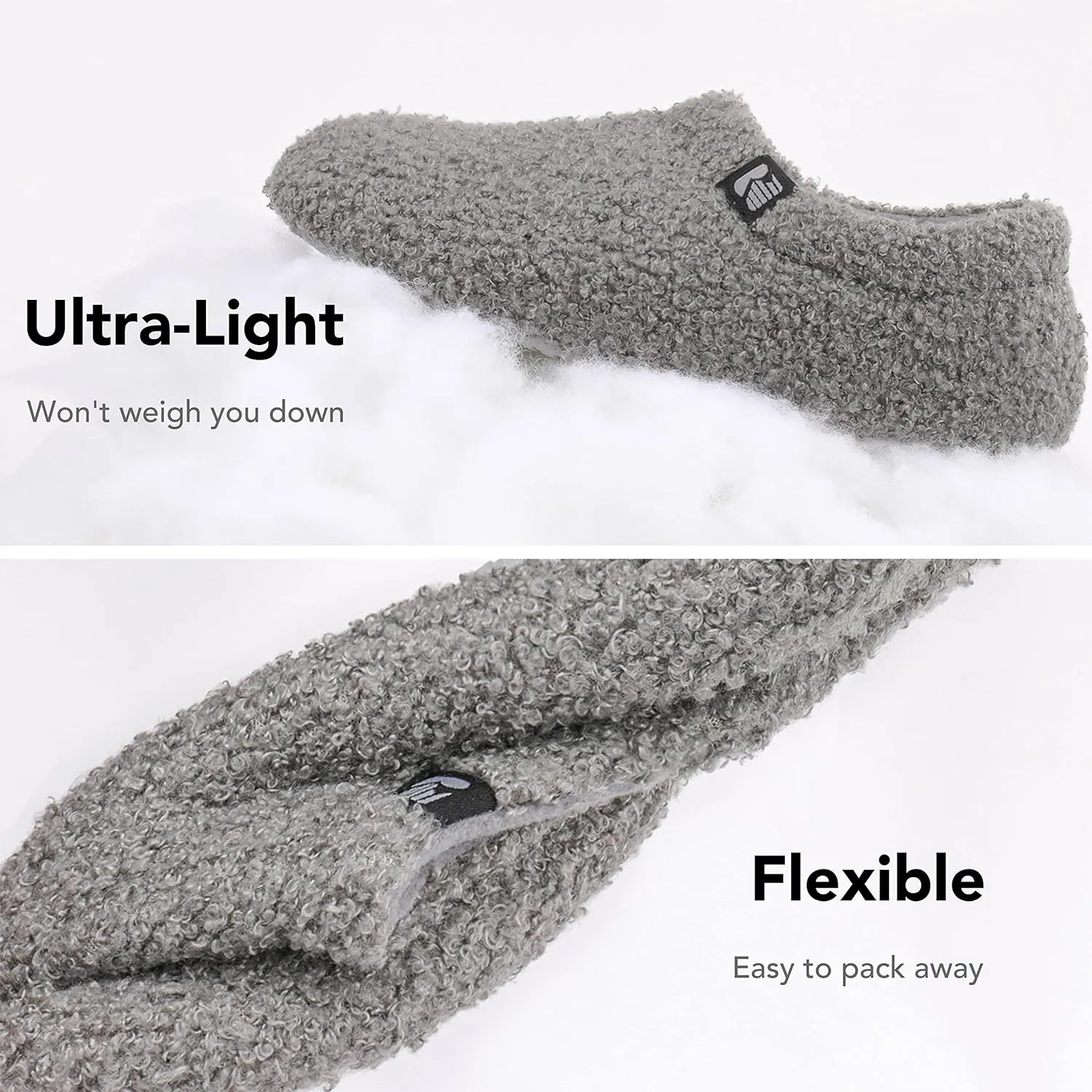RockDove Women's Teddy Fleece Closed Back Indoor Slipper