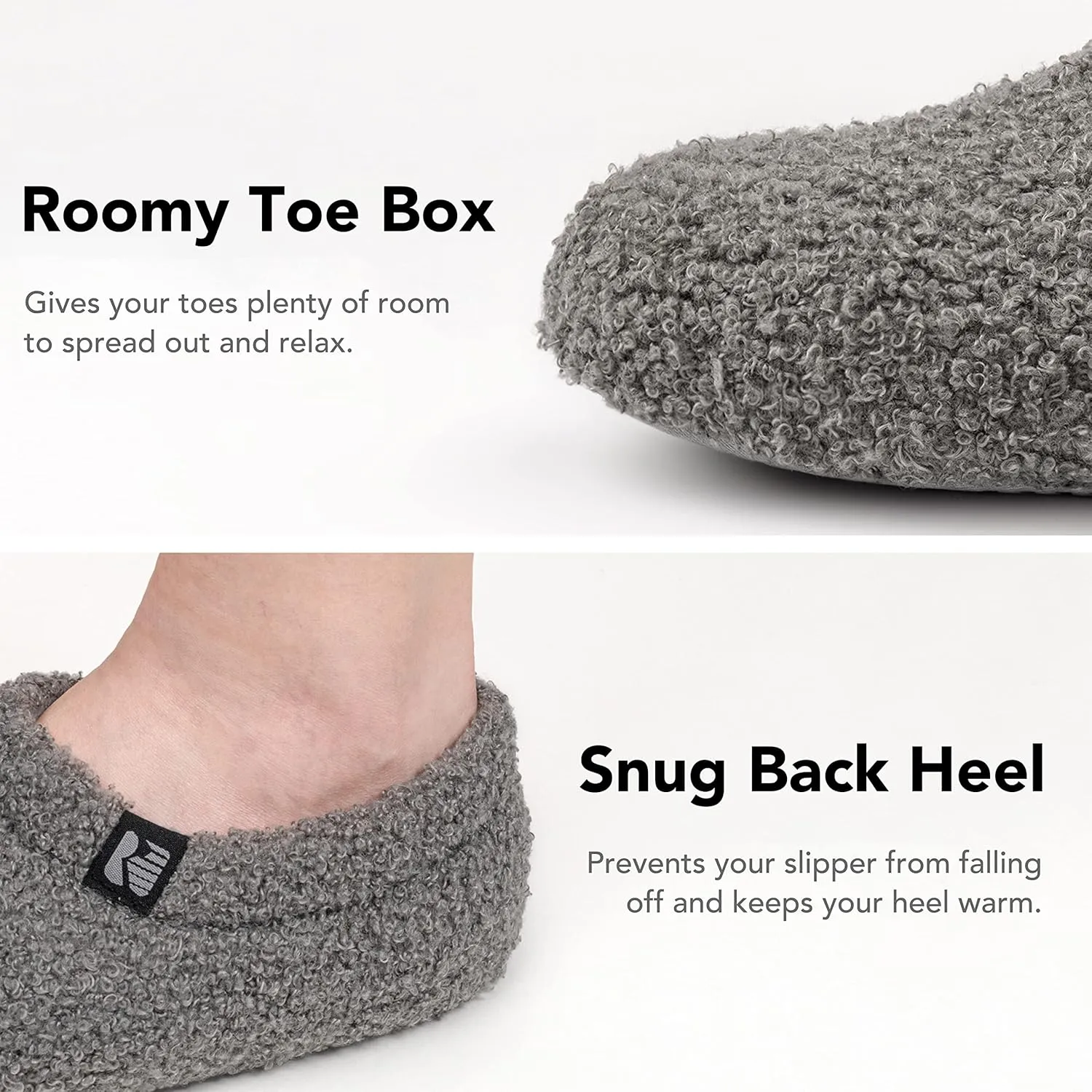 RockDove Women's Teddy Fleece Closed Back Indoor Slipper