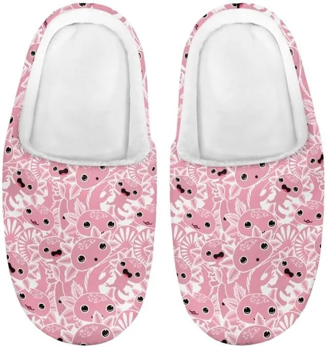 Rooster Toddler Kids Slippers, Frog Girls Boys Warm Fleece Winter Household Slippers, with Non-Skid Soles