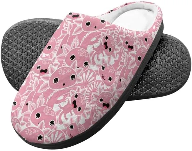 Rooster Toddler Kids Slippers, Frog Girls Boys Warm Fleece Winter Household Slippers, with Non-Skid Soles