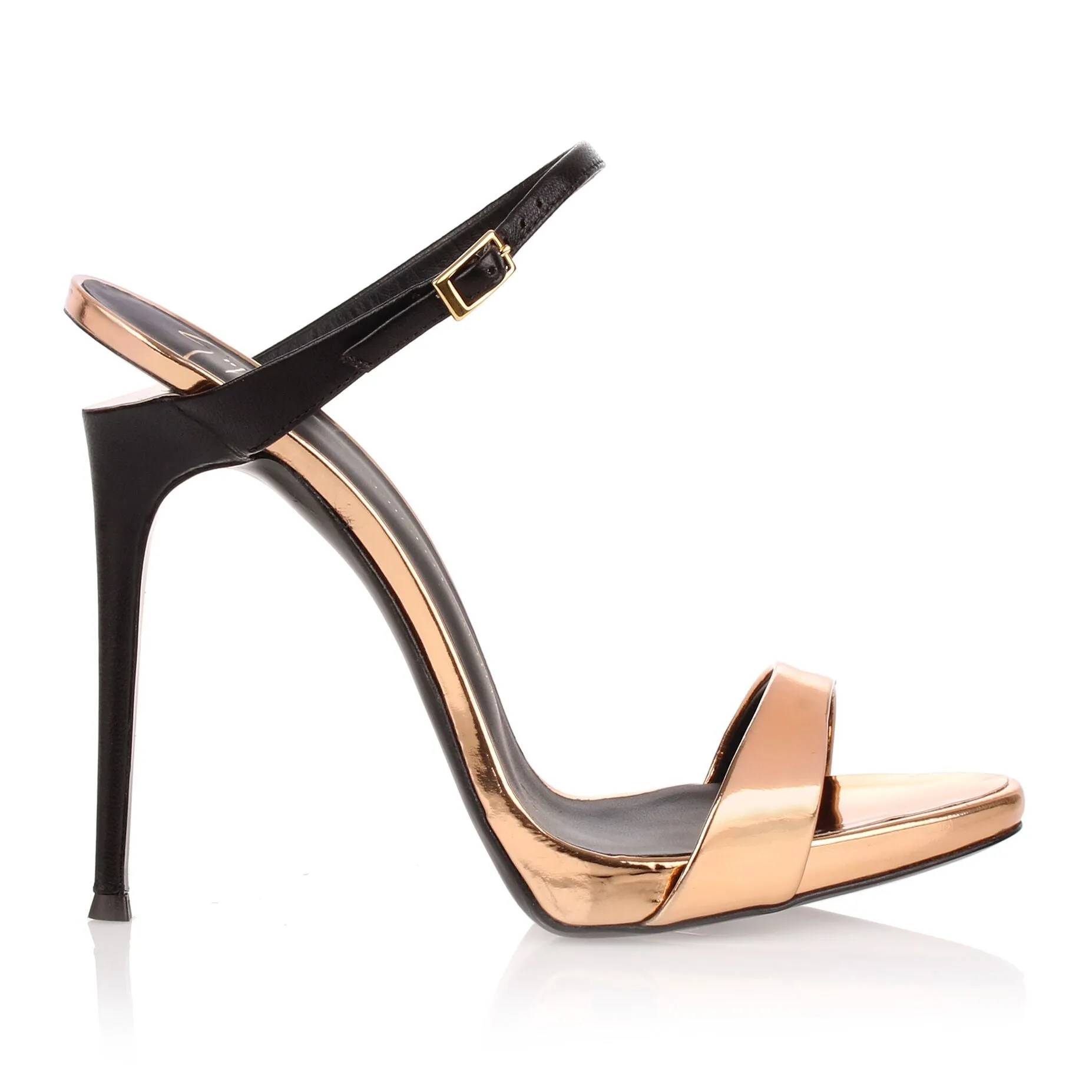 Rose gold metallic sandal