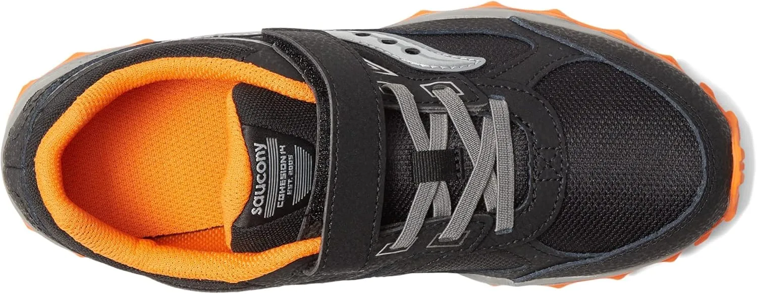 Saucony Unisex-Child Cohesion Tr14 Alternative Closure Trail Running Shoe