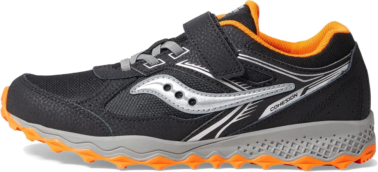 Saucony Unisex-Child Cohesion Tr14 Alternative Closure Trail Running Shoe