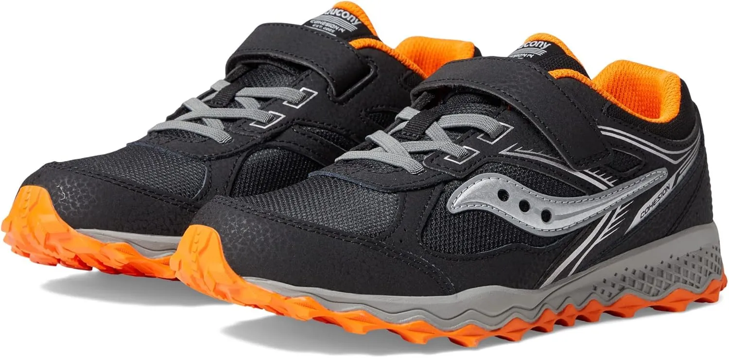 Saucony Unisex-Child Cohesion Tr14 Alternative Closure Trail Running Shoe