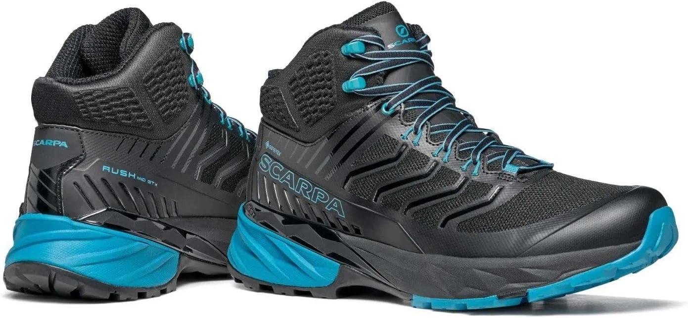SCARPA Men's Rush Mid GTX Waterproof Gore-Tex Shoes for Hiking and Trail Running