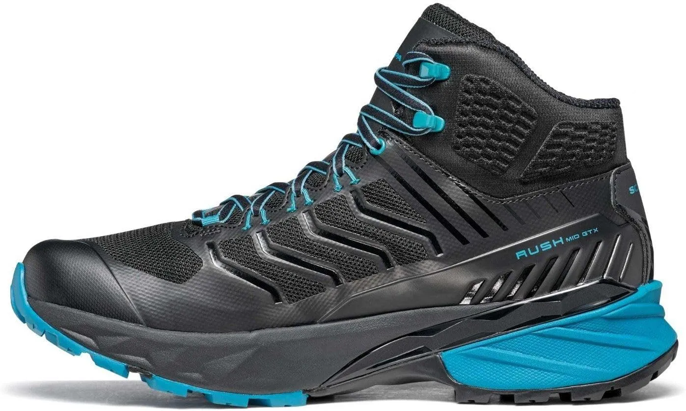 SCARPA Men's Rush Mid GTX Waterproof Gore-Tex Shoes for Hiking and Trail Running