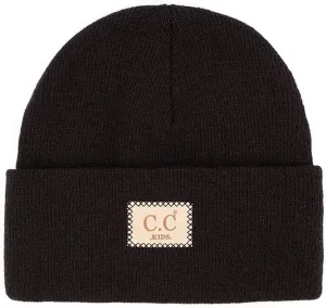 ScarvesMe Exclusive Kids Classic Ribbed Beanie Hat with Suede Patch