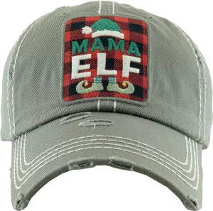 ScarvesMe Women's Oh Deer Christmas Vintage Washed Distressed Stitch Baseball Cap Hat