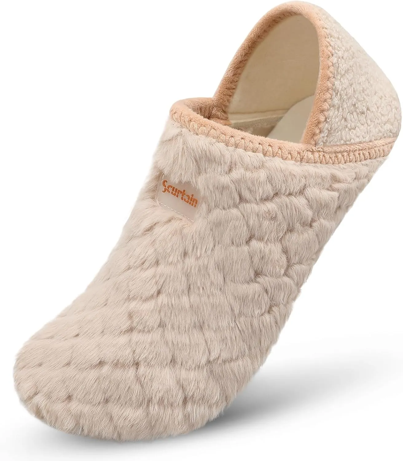 Scurtain Slippers for Women Men House Slipper Socks Lightweight Unisex Adults Barefoot Shoes Non-Slip Travel Slippers