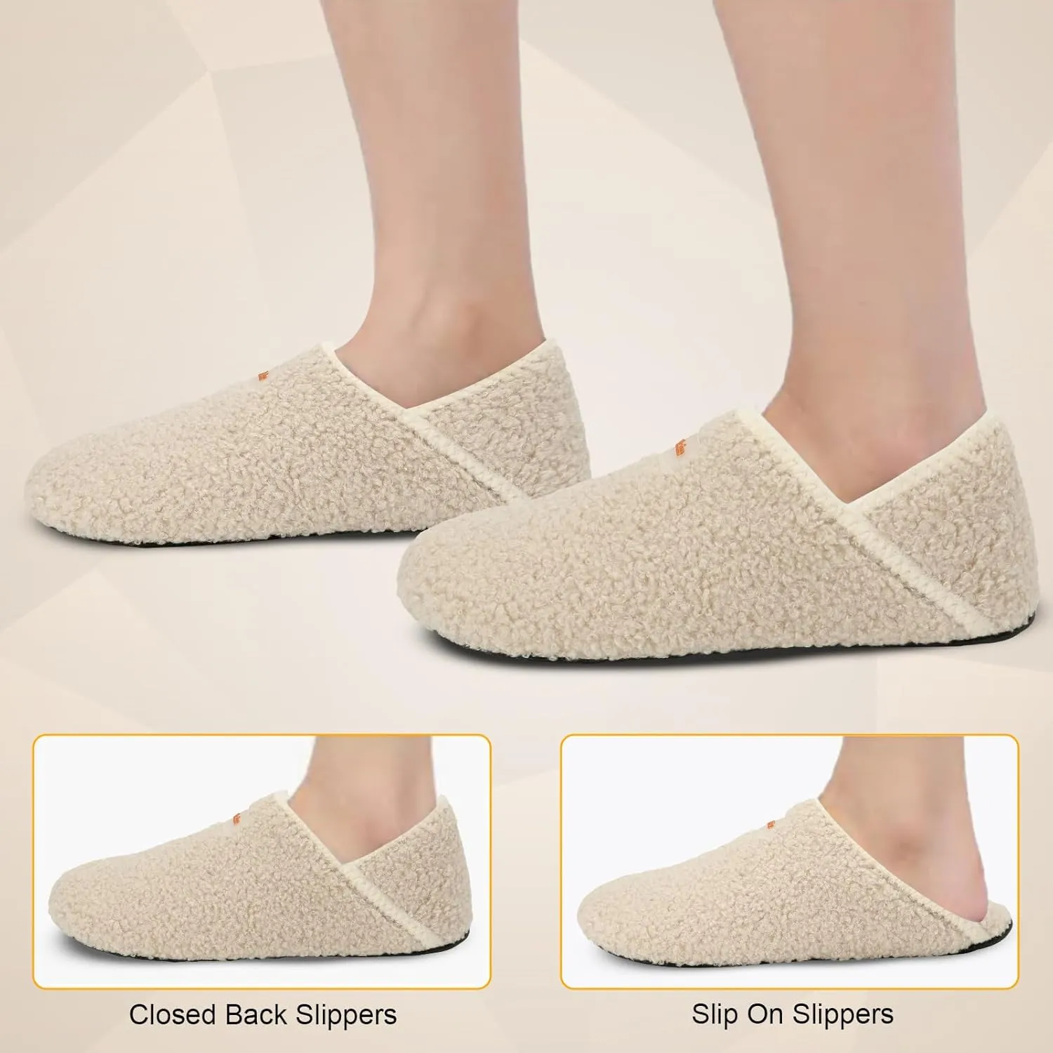 Scurtain Slippers for Women Men House Slipper Socks Lightweight Unisex Adults Barefoot Shoes Non-Slip Travel Slippers