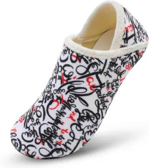 Scurtain Slippers for Women Men House Slipper Socks Lightweight Unisex Adults Barefoot Shoes Non-Slip Travel Slippers
