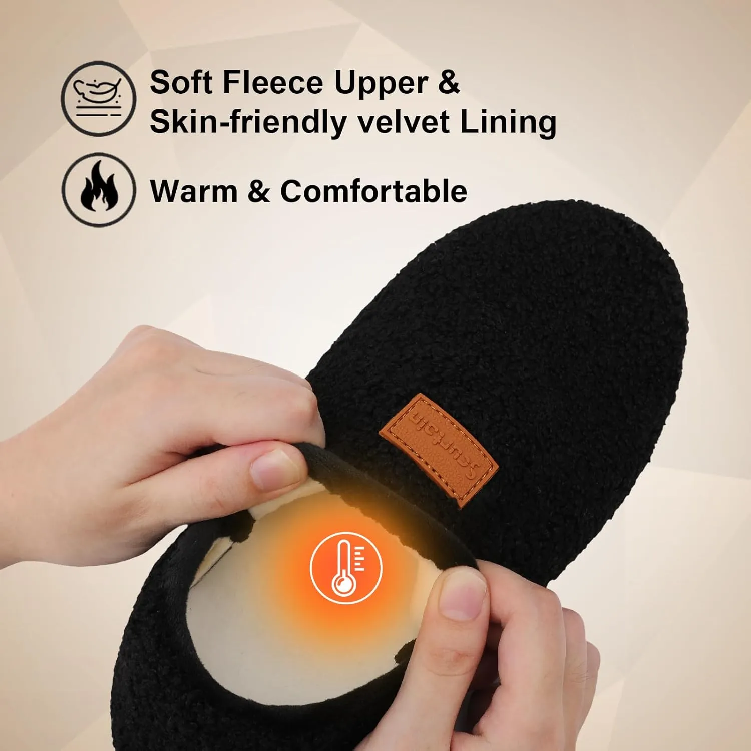 Scurtain Slippers for Women Men House Slipper Socks Lightweight Unisex Adults Barefoot Shoes Non-Slip Travel Slippers