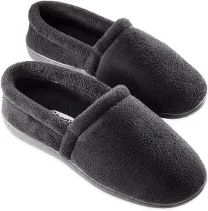 Silvert's Adaptive Clothing & Footwear Men’s Memory Foam Comfort House Slippers for Seniors
