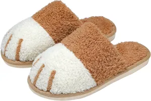 SINNO Cute Animal Slippers for Women Indoor Outdoor Memory Foam House Slipper Soft Warm Cozy Fuzzy Bedroom Non-Slip Shoes Christmas Gift ladies