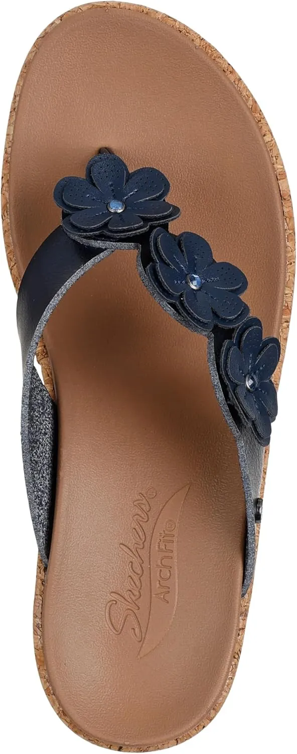 Skechers Women's Archfit Beverlee-Rare Blossom Flip-Flop