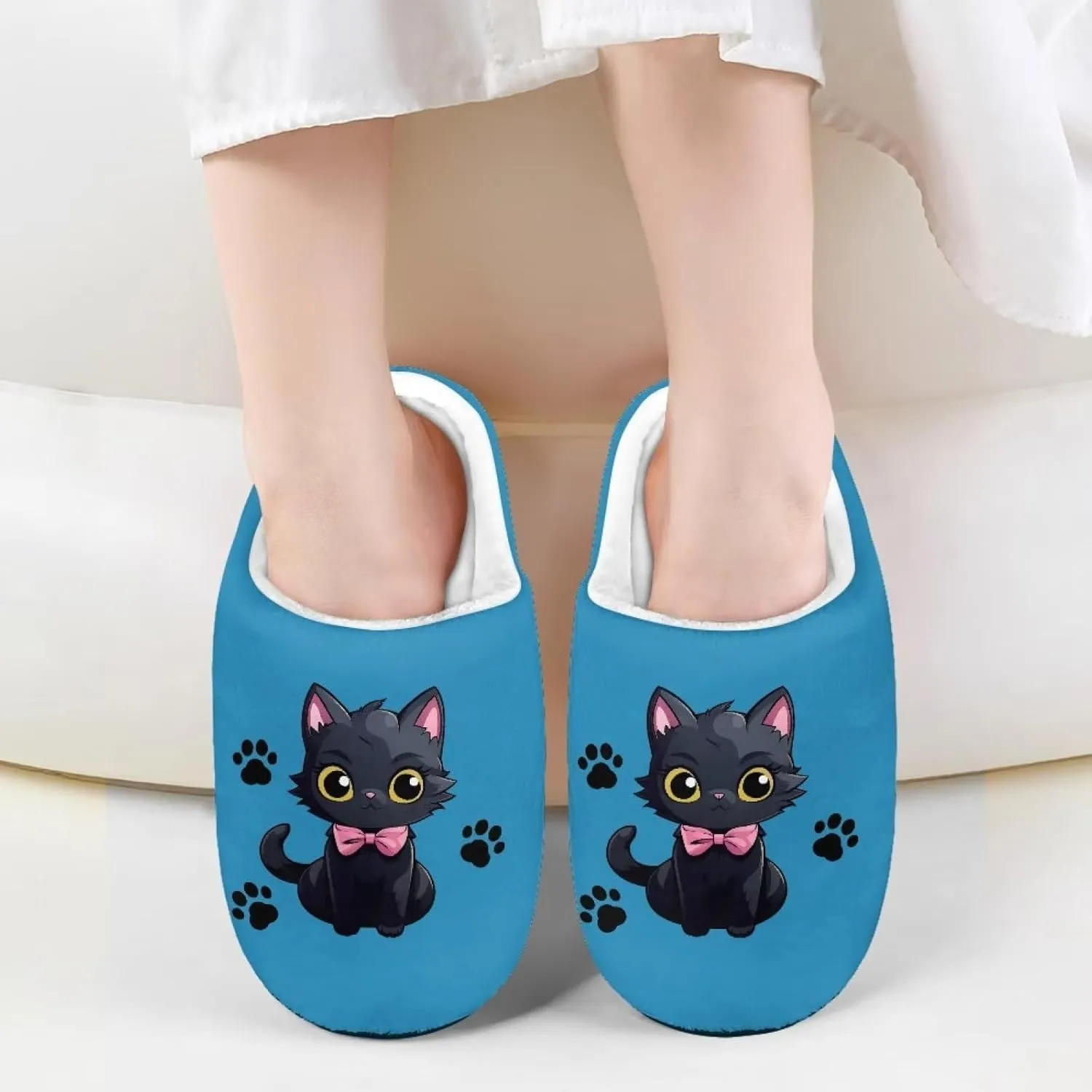 Slippers for Boys Girls Non-slip House Slipper Lightweight Warm Winter Slippers for Kids