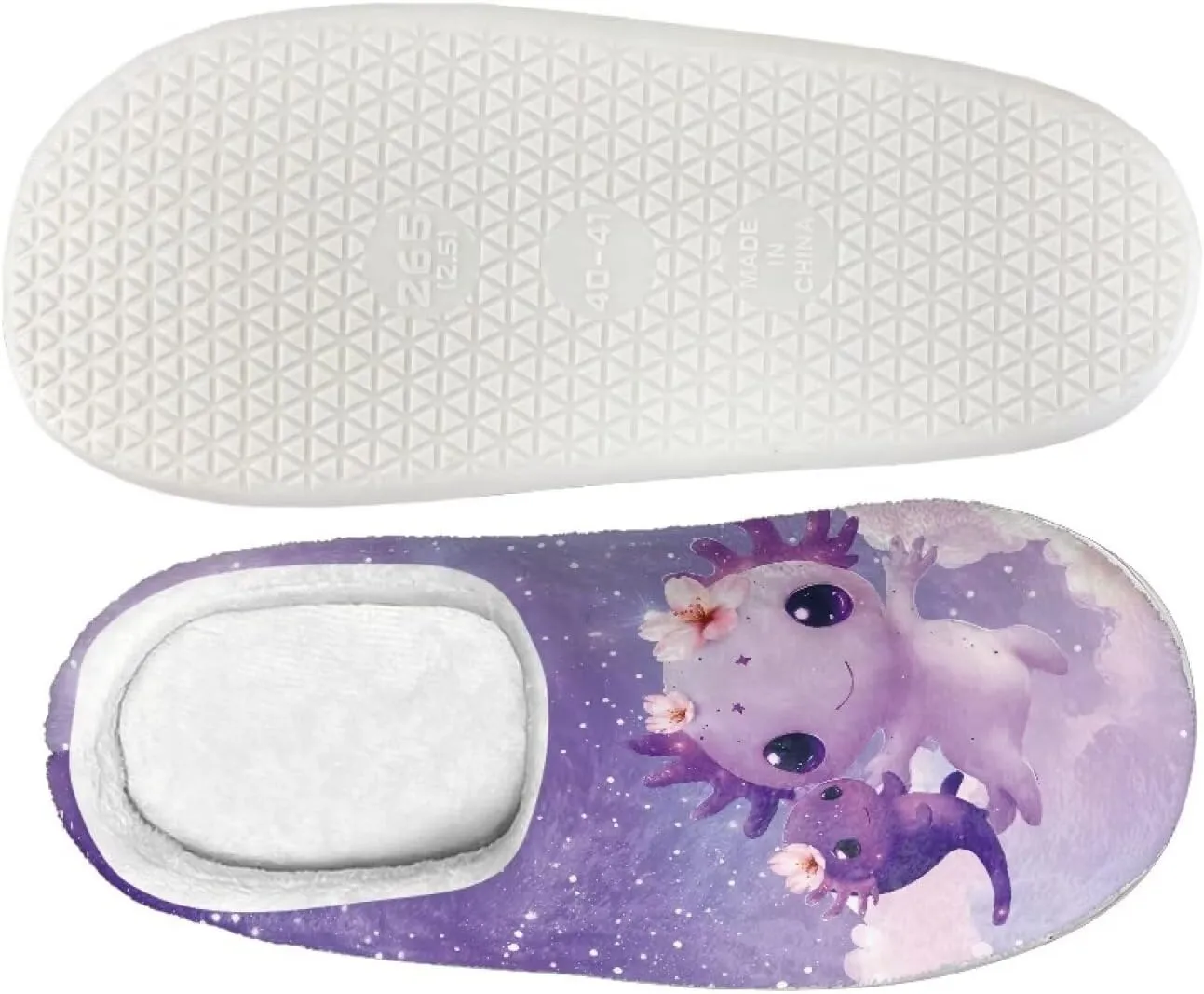 Slippers for Women Men, Soft Scuff Slipper Cozy Warm Fuzzy Slippers, Plush House Slippers Anti-Skid Slip on Shoe