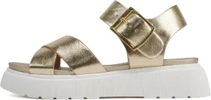 Soda “Carter” ~ Women Open Round Toe Crisscross Upper Lug Sole Platform Sandal with Adjustable Ankle Strap