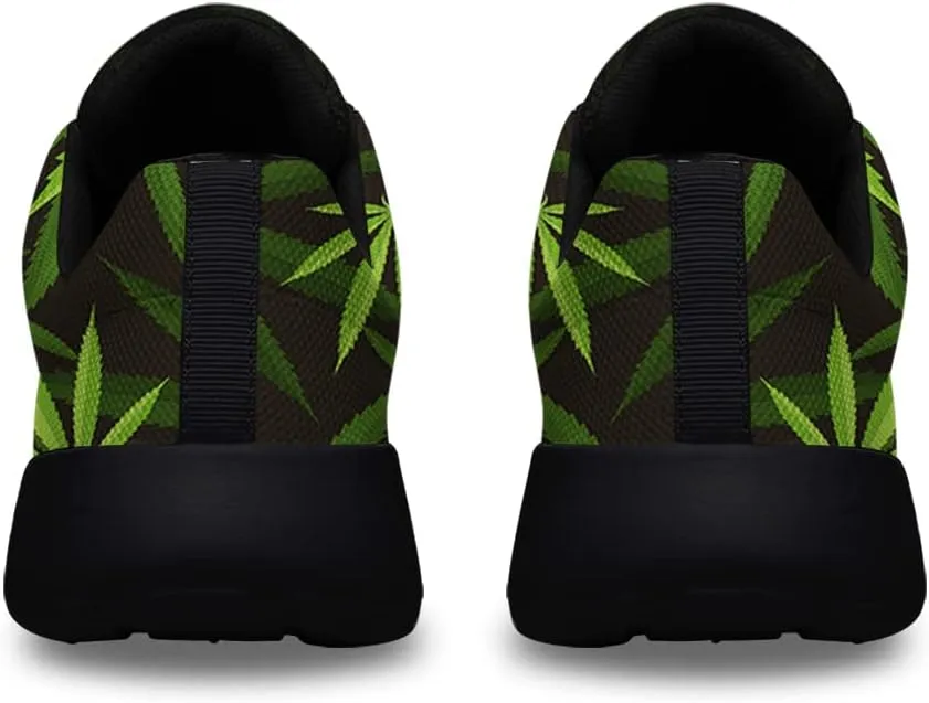 Sonzj-II Marijuana Shoes Men Women Custom Fashion Pot Leaf 420 Weed Sneakers Cannabis Leaf Running Tennis Shoes