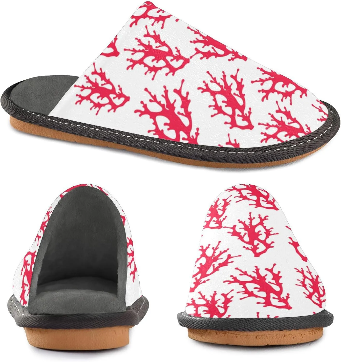 Spa Slippers Indoor House Fuzzy Slippers Soft Memory Foam Non-Slip Home Slipper Winter Shoes For Bedroom Hotel Travel 4-11