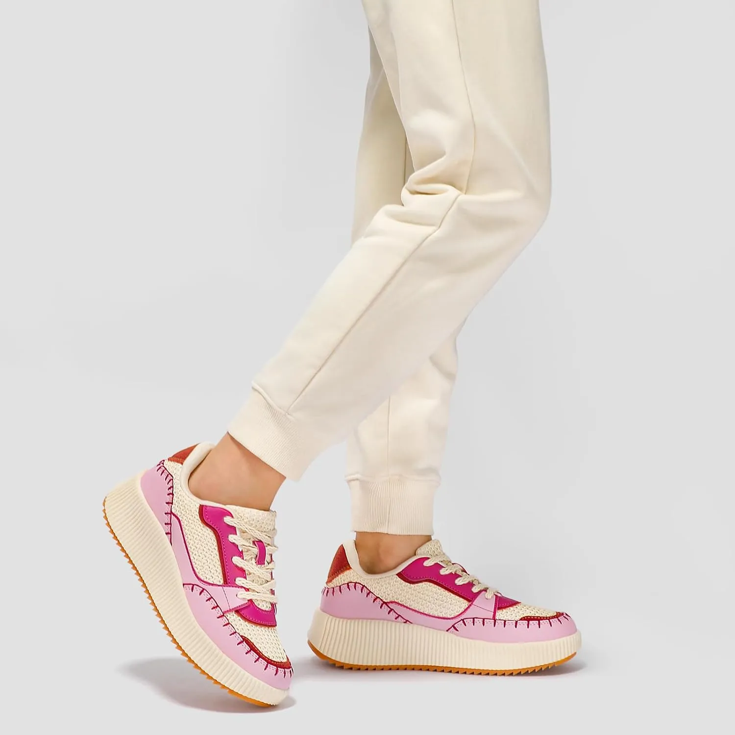 STQ Platform Sneakers Women Fashion Shoes 2024 Orthopedic Walking Shoes with Plantar Fasciitis