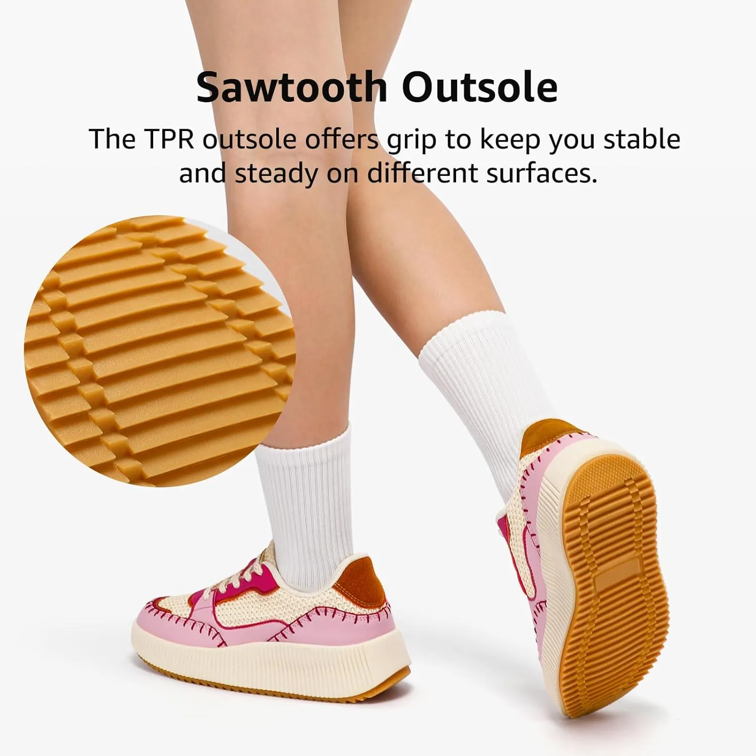 STQ Platform Sneakers Women Fashion Shoes 2024 Orthopedic Walking Shoes with Plantar Fasciitis