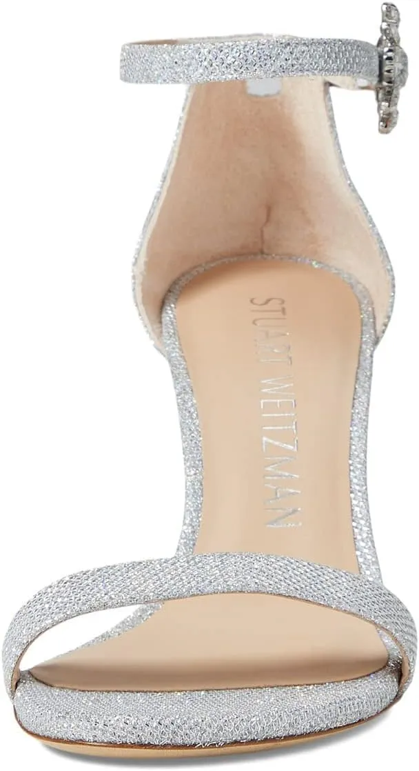Stuart Weitzman Nearlynude Crystal Nova Sandal