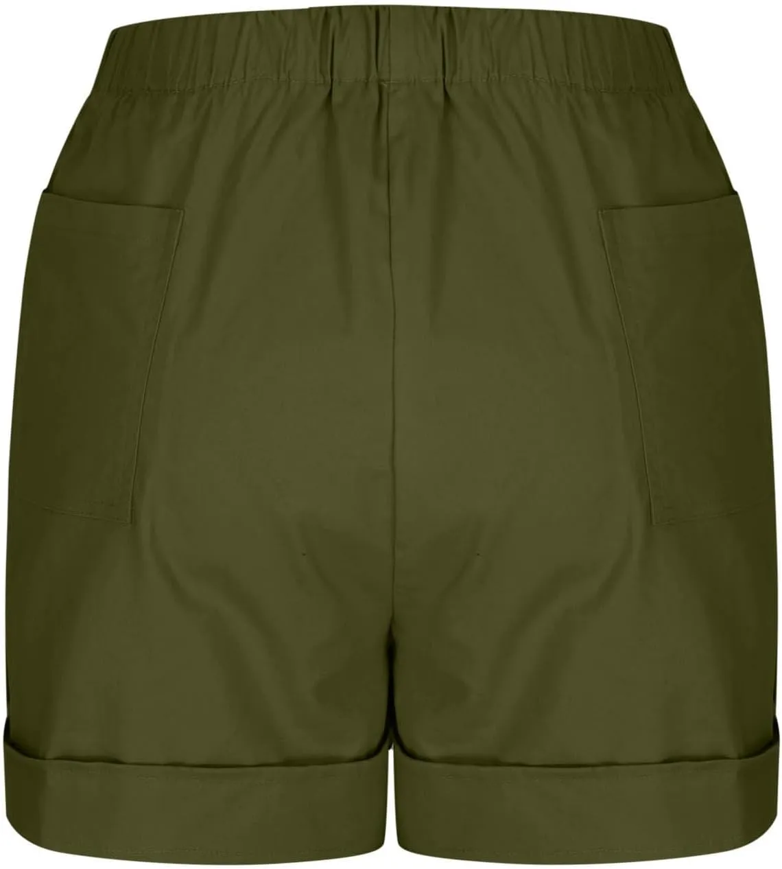 Summer Shorts for Women Plus Size Casual Elastic Waist Drawstring Short 5 Inch Inseam Beach Vacation Outfits