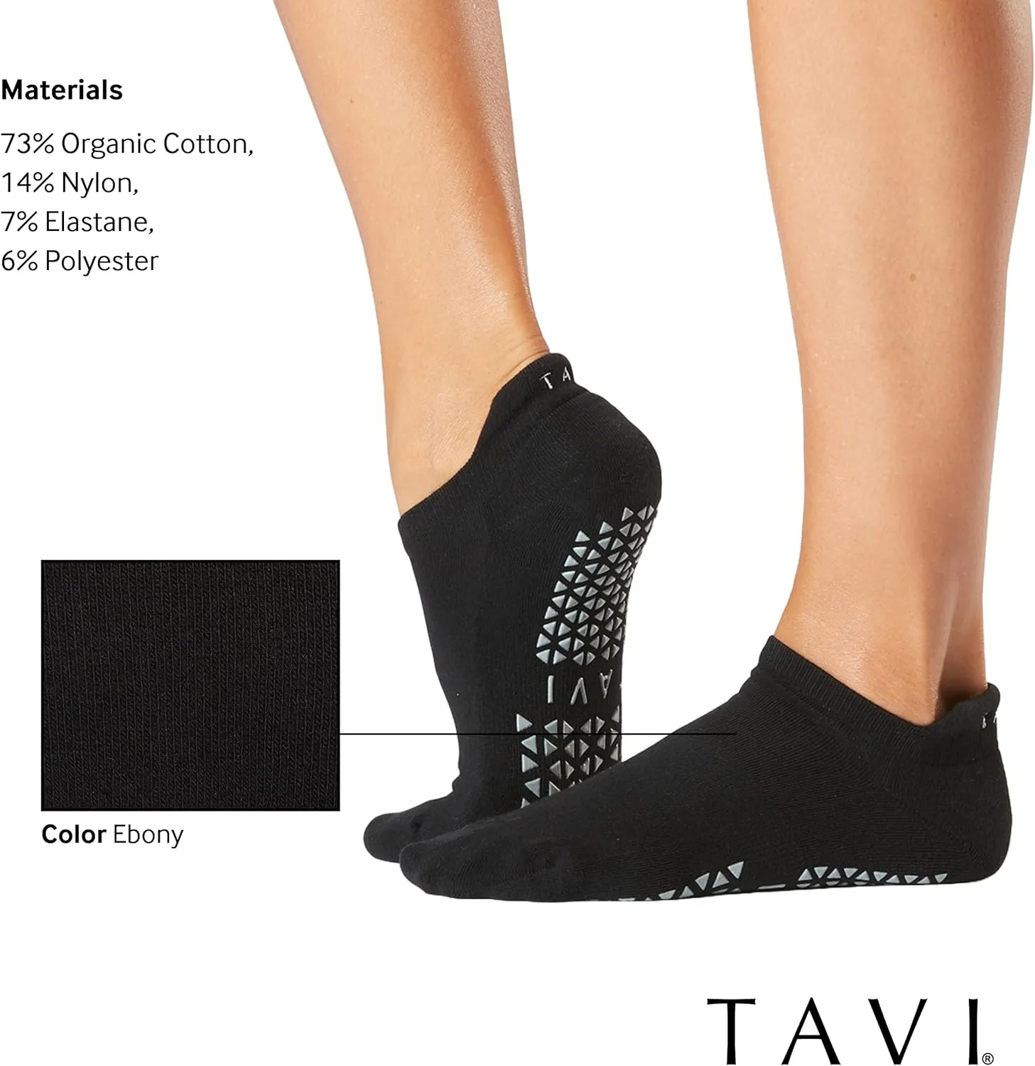 TAVI Women’s Savvy Grip Socks, Multi-Pack - Pilates Socks with Grips for Women, Slipper Socks for Pilates, Yoga, and Ballet