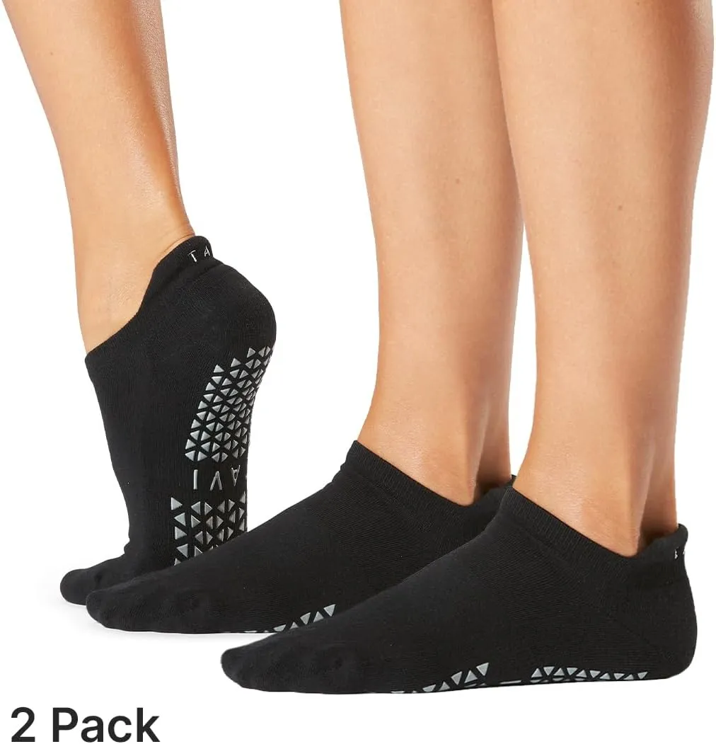 TAVI Women’s Savvy Grip Socks, Multi-Pack - Pilates Socks with Grips for Women, Slipper Socks for Pilates, Yoga, and Ballet