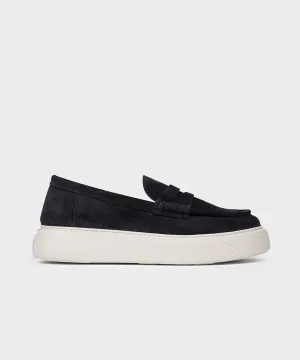 The Loafer Navy Blue Suede