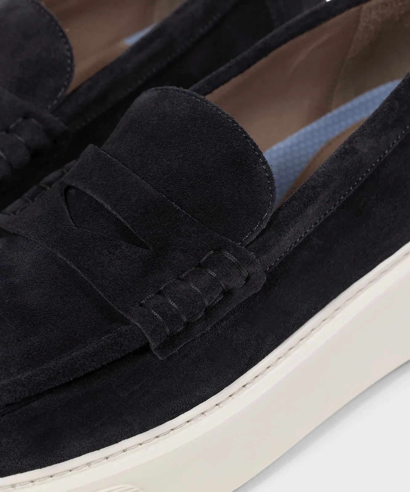 The Loafer Navy Blue Suede