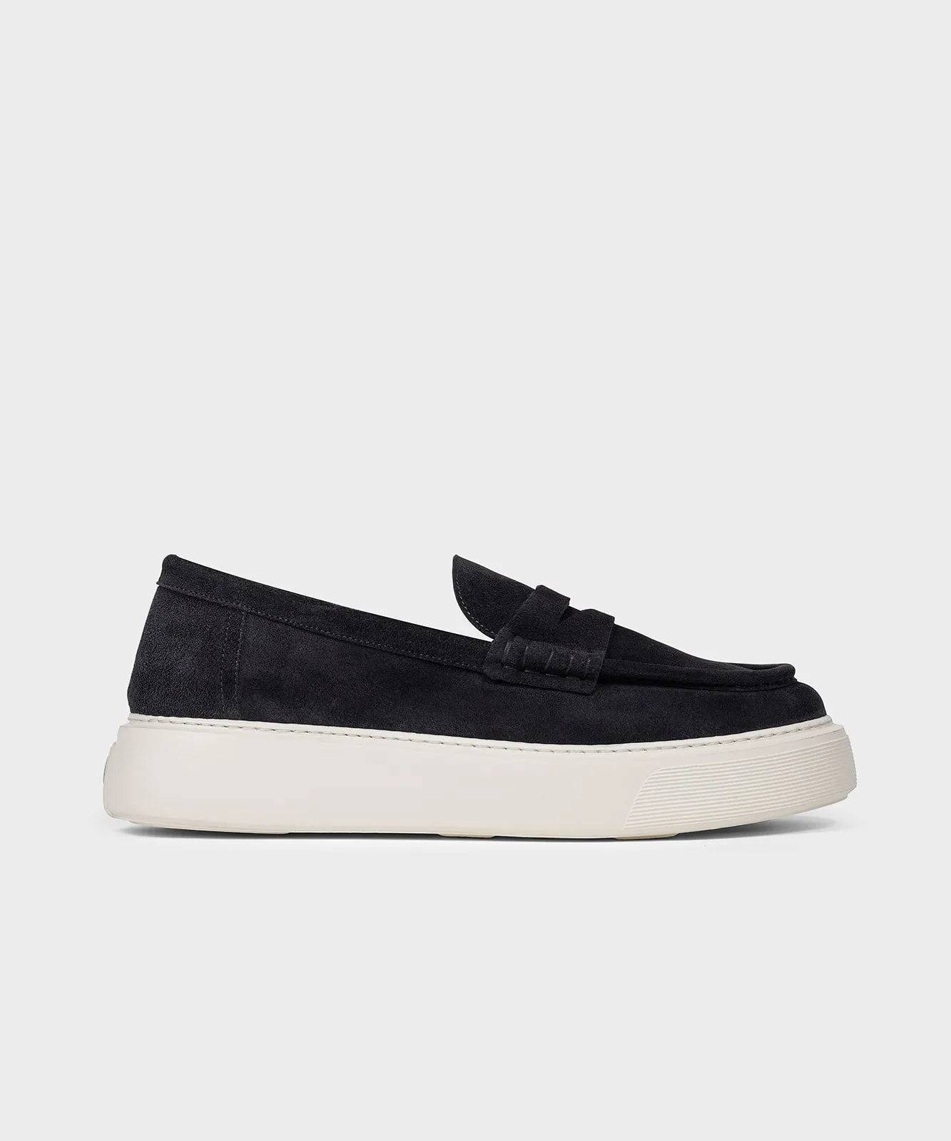 The Loafer Navy Blue Suede