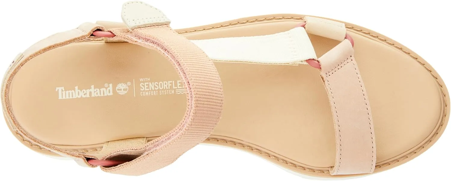 Timberland Women's Bailey Park Fabric/Leather Strap Sandal