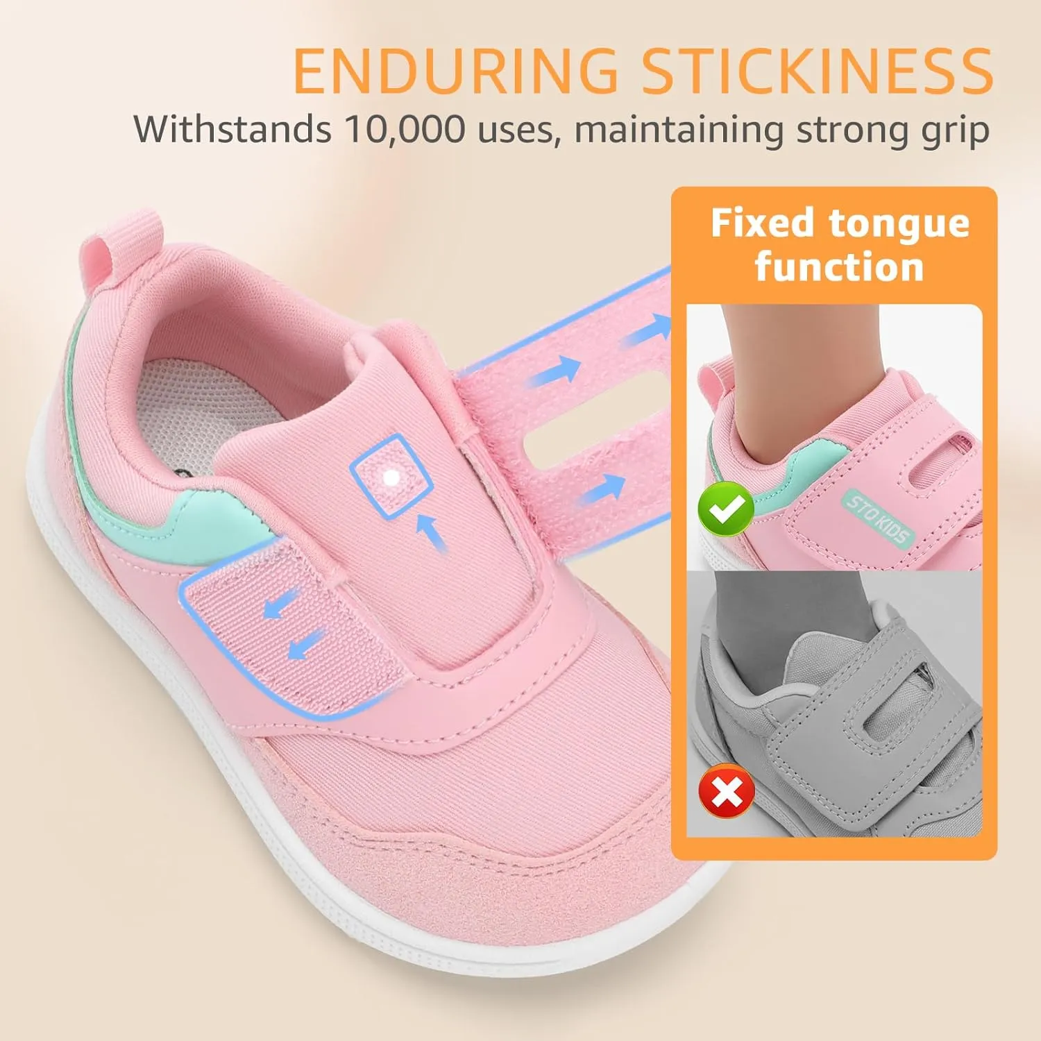 Toddler Wide Toe Box Shoes Barefoot Sneakers Girls Boys Zero Drop First Walking Running Tennis Grounding Shoes